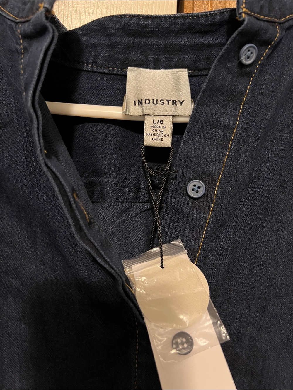 INDUSTRY Women's Dark Indigo Button-Down Shirt